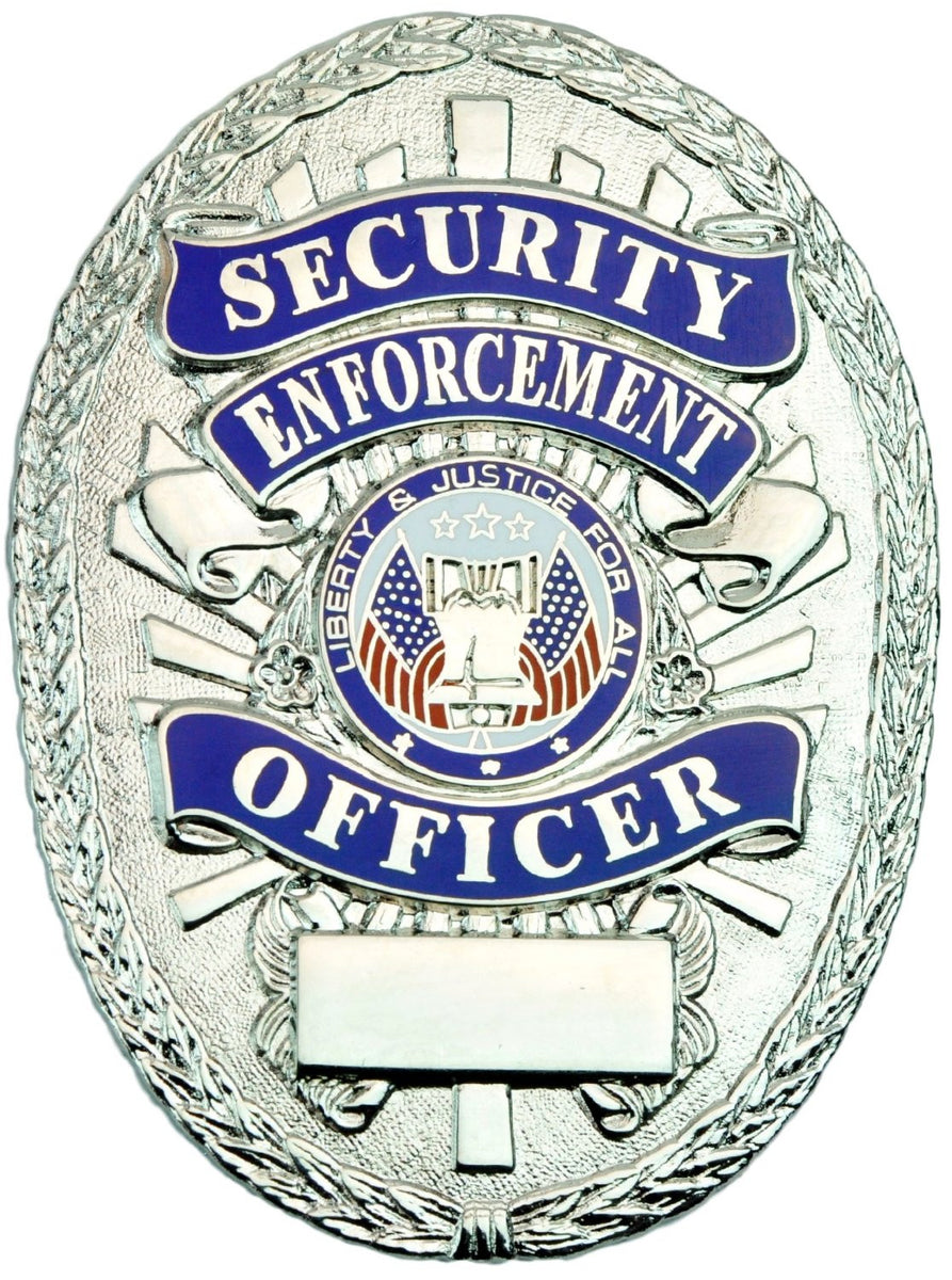 Loss Prevention Security Officer Deluxe Silver Eagle Top Badge