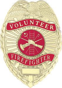 A8771 Volunteer Firefighter Shield Badge