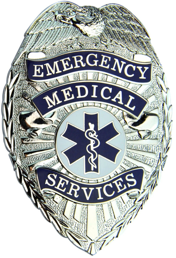Tactical 365 Emergency Medical Service (EMS) Badge with Full Color Seal 3