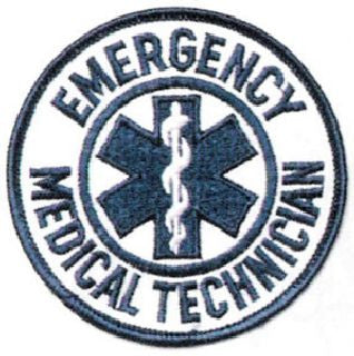 EMT/Fire Patches - Emergency Medical Technician - Round 3 1/2 