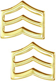 Tactical365® Pair of Sergeant Rank Insignia Pins for Police or Military