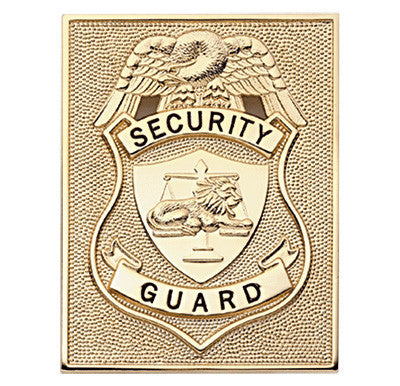 HWC Rectangular security badge 3 3/8