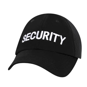 Security Mesh Back Tactical Cap - Black