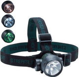 Trident Headlamp with 2 White and 1 Green LEDs