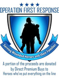 Tactical 365 Operation First Response 11 x 4" Police Back Patches Top Quality Embroidery with Velcro