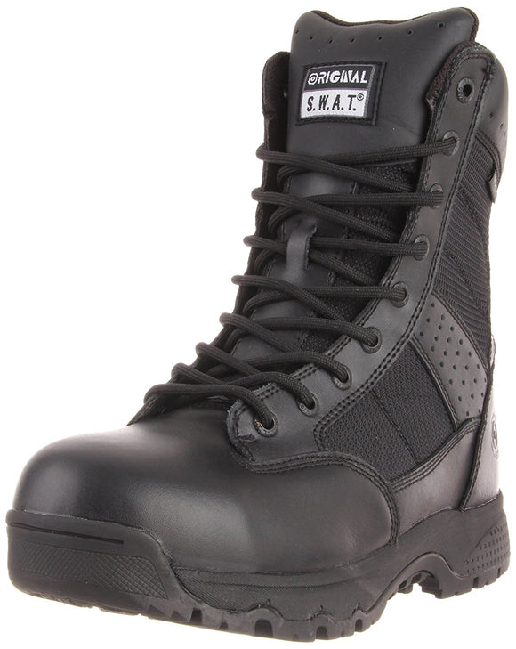 Original S.W.A.T. Men's Metro 9 Inch Waterproof Side-zip Safety Tactical Boot - Black