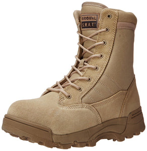 Original S.W.A.T. Men's Classic 9 Inch Side-zip Safety Tactical Boot - Tan