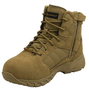 Smith & Wesson® Footwear Breach 2.0 Side Zip Tactical Boots - Coyote