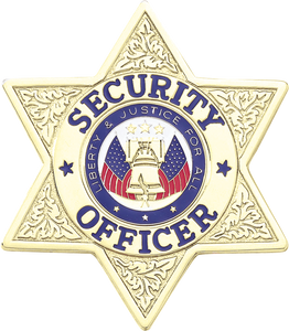 A7317 Security Officer 6 Point Star Badge