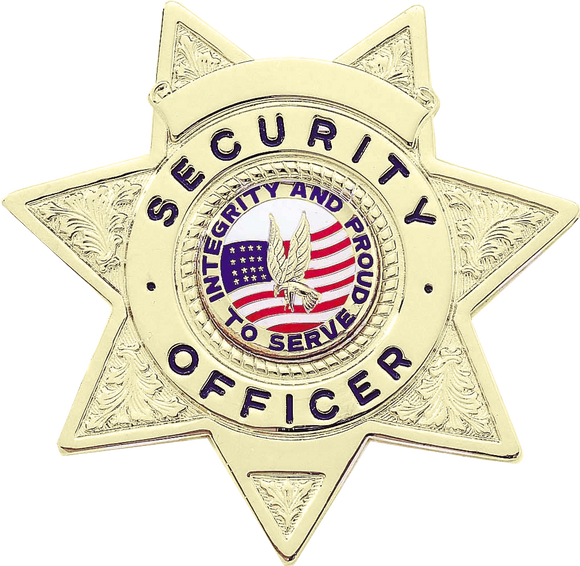 B2077 Security Officer Shield Badge