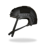 Exec Defense High-Cut Style Level III-A Ballistic Resistant Helmet w/ Side Rails and Front Mount