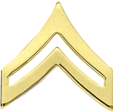 J131 Military Corporal Collar Chevrons - Smooth (13/16")