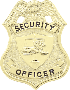 J304 Security Officer Shield with Eagle Badge