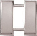 J64 Large Captain Collar Insignia Bars - Smooth (1" W)