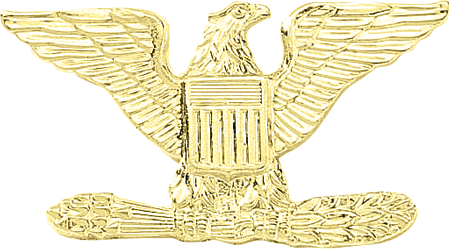 J68 Large Colonel Eagle Collar Insignia (1 5/8