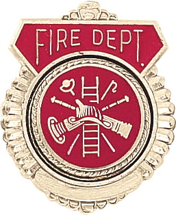 J85 Fire Department Emblem Tie Tac (3/4