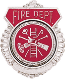 J85 Fire Department Emblem Tie Tac (3/4" H)