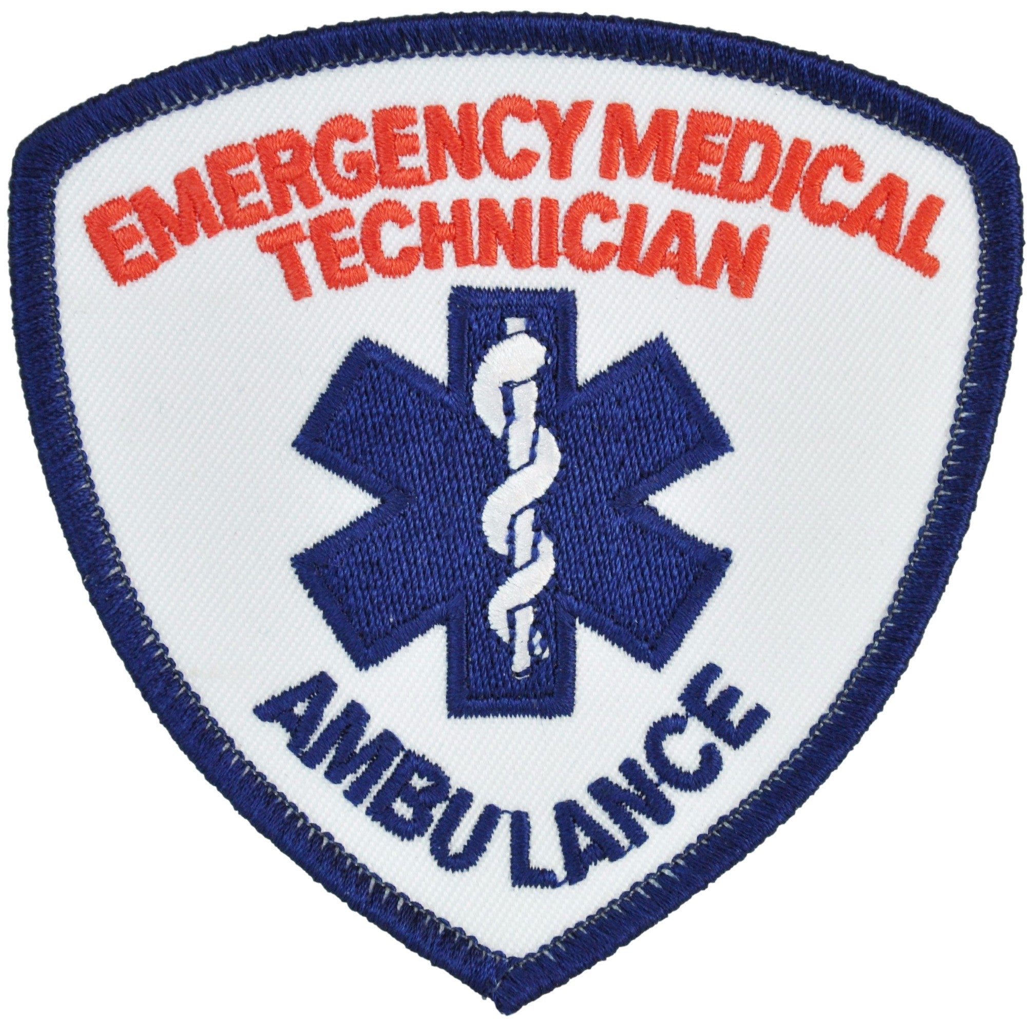 Emergency Medical Technician (EMT) with Ambulance Patch (Red & Blue)